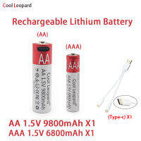 (มีในสต็อก) 1.5V AA 9800MAh AAA 6800MAh แบบชาร์จไฟได้สำหรับเมาส์ควบคุมระยะไกลพัดลมขนาดเล็กของเล่นไฟฟ้าเปลี่ยนแบตเตอรี่ **