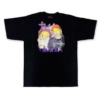 ราคาถูกเสื้อยืดผ้าฝ้ายพิมพ์ลายแฟชั่น SAVAGE KEITHAPE TEE BLACKS-5XL