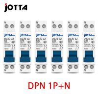 JOTTA DPN 1P + N สวิตช์แอร์16A 6A10A เบรกเกอร์ MCB ขนาดเล็ก20A 25A 32A ราง Din ติดสวิตช์แอร์ขนาดเล็กสำหรับใช้ในครัวเรือน