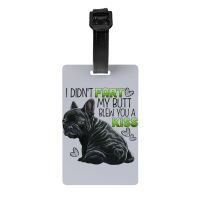 【DT】 hot  Cute French Bulldog Luggage Tag Custom Funny Frenchie Pet Baggage Tags Privacy Cover ID Label