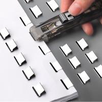 Transparent Clip Pusher Paper Binder Clip Installer Staff Teachers Test Paper Clip Stapler Office Stationery Supplies