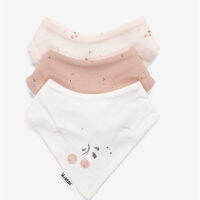 Minene Jersey Bandana Bib Set-  Pack of 3 เซตบิบกันเปื้อนผ้าเจอร์ซี่  แพค 3 ชิ้น