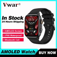 VWAR สมาร์ทวอท์ช2.0 "AMOLED AOD IP68โทรผ่านบลูทูธหน้าจอกันน้ำนาฬิกาอัจฉริยะ Iwo อัลตร้าซีรีย์8ชายหญิงสำหรับ IOS Android VernaAbig