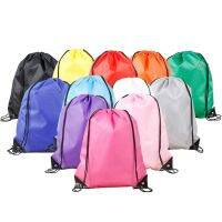 Drawstring Storage Bag Portable Solid Color Dual Strap Volleyball Football Travelling Backpack Pouch Accessories