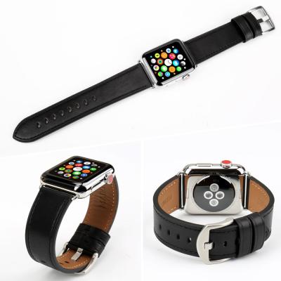 MAIKES Hight Quality Leather Strap For Apple Watch6 SE 5 4 3 2 1 38mm 40mm Men Leather Watch Band For iwatch5 44mm 42mm Hot Sell Straps