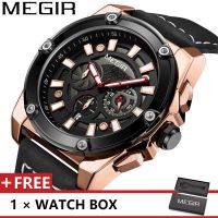 MEGIR 2119 Top Luxury นาฬิกาข้อมือมียี่ห้อสำหรับ Man แฟชั่นผู้ชายกีฬาควอตซ์นาฬิกาเทรนด์นาฬิกาข้อมือสำหรับชาย Jam Tangan Lelaki