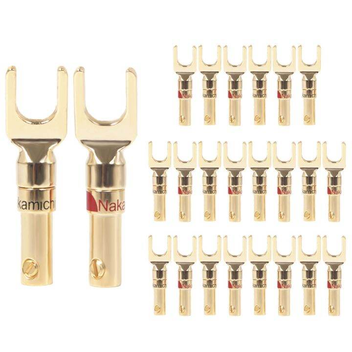 musical-sound-2-4-12-24pcs-banana-plugs-closed-screw-24k-gold-plated-banana-audio-plug-connectors-for-speaker-wire-cable