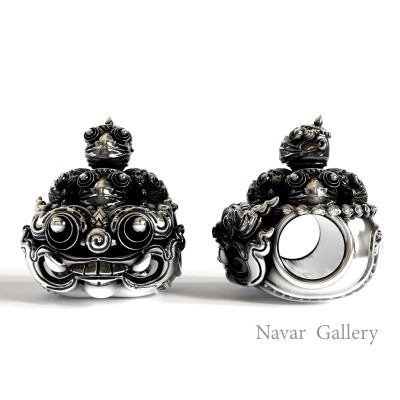 Navar Gallery : ชาร์มทศกัณฐ์ เนื้อเงินแท้ 92.5 Ravana Charm Silver 92.5