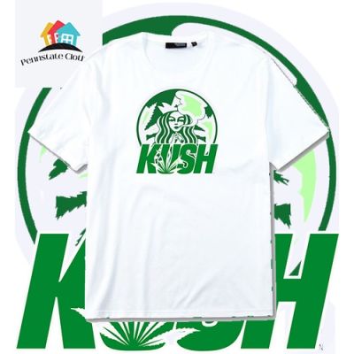 kush bucks graphics shirt dtp print unisex