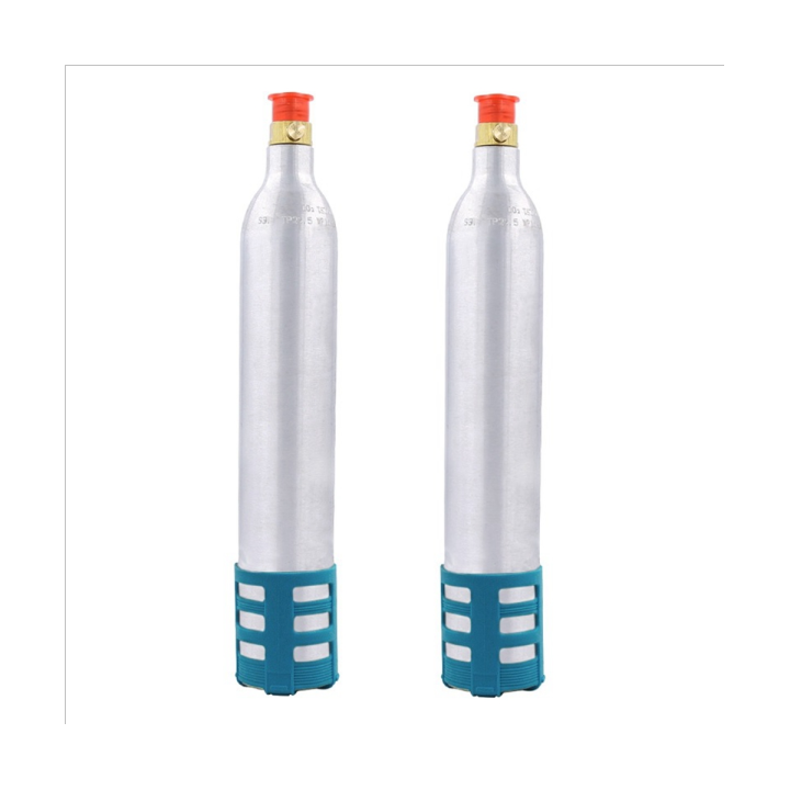 2PCS 0.6L Soda Maker Spare Reusable CO2 Cylinder Accessory for Soda