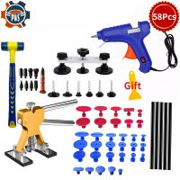 （Kvs auto parts） Auto Paintless Dent Repair Tool Kits Car Body Dent Puller Full Set Hail Damage Dent Remover Tools For Auto Door Dings Motorcycle