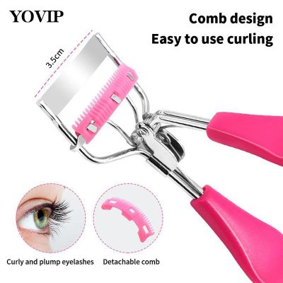 ☼■ Eyelash Curler With Comb Eyelash Clip Cosmetic Beginner Eye Beauty Tools