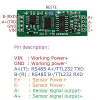 RS485 UART Modbus RTU บอร์ดวัดความดัน HX711โมดูลเครื่องชั่งอิเล็กทรอนิกส์ DC 5V 12V สำหรับซอฟต์แวร์กำหนดค่า PLC