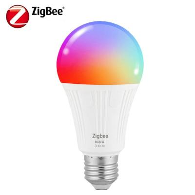 Zigbee LED Smart Light Bulb E27 B22 7w RGBCW Dimming Color Light For Tuya Smart Life Smartthings With Alexa Google Home 85-265V