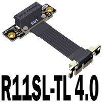 Adt Link Dual 90มุมขวา Pcie 4.0 X1เพื่อ X1สายเคเบิล R11sl Tl 4.0 16G/Bps ความเร็วสูง Pci Express 1x กราฟิก Gpu Extender