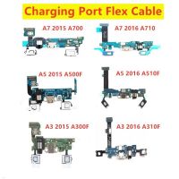 AAA USB Charging Flex Cable With Microphone For samsung Galaxy A5 2015 2016 SM-A510F A500F A3 A300F A7 A700F Charger Port Ribbon