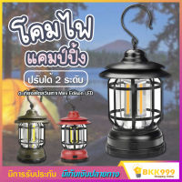 Camping lamp โคมไฟ ตะเกียง LED รุ่น PAE1243 ไฟแคมป์ปิ้ง โคมไฟพายุ ไฟตั้งแคมป์ย้อนยุค ใช้แบตเตอรี่