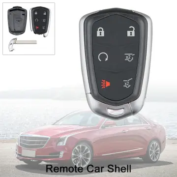 5 Buttons TPU Leather Car Key Case for Cadillac SRX 2015 2016 ATS CTS CT6  XT5 XTS Remote Fob Cover Keychain Protector Bag