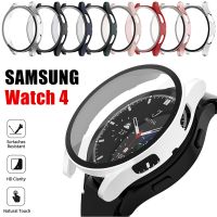 เคส + ฝาครอบกระจกสำหรับ Samsung Galaxy Watch 4 40มม. 44มม. PC Sarung Dof กันชนป้องกันกรอบนาฬิกาอุปกรณ์เสริม