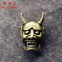 ทองเหลืองญี่ปุ่น Ghost Hannya หน้ากาก Rivets Connector ตกแต่งปุ่ม Vintage DIY เข็มขัดหนังกระเป๋าสตางค์เสื้อผ้าหัวเข็มขัดพร้อมสกรู-Shief