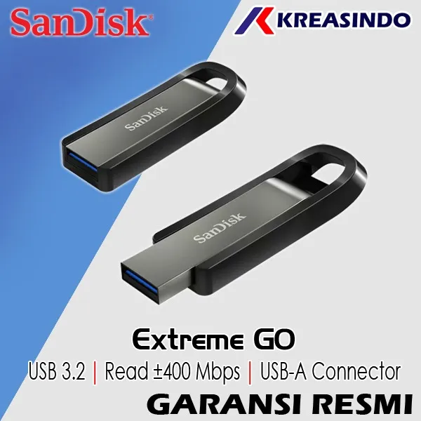 Sandisk Extreme Go Usb Flashdisk Gb Gb Gb Garansi Resmi