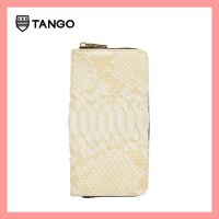 TANGO กระเป๋าตังค์แฟชั่นสตรีรุ่น DELARD-A Python Leather Wallet กระเป๋าสตางค์หนังงูแท้ทรงยาว