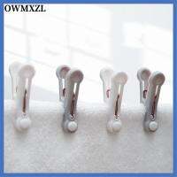 OWMXZL 16Pcs สีเทาและสีขาว ที่หนีบผ้า กันลื่น พลาสติกทำจากพลาสติก เสื้อผ้า PEGS ใช้งานได้จริง ทนทานสำหรับงานหนัก ที่แขวนคลิป ห้องน้ำตู้เสื้อผ้าในบ้าน