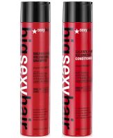 Sexyhair Color Safe Volumizing Shampoo + Conditioner 300ml สำหรับผมทำสี/ผมเส้นเล็กลีบแบน พร้อมตัวช่วยเพิ่มโวลุ่มผม