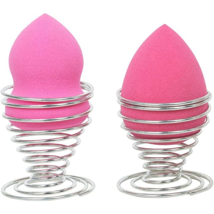 12-x-egg-cups-made-of-stainless-steel-wire-spiral-spring-egg-holder-makeup-sponge-clothes-rack-egg-tray-egg-container