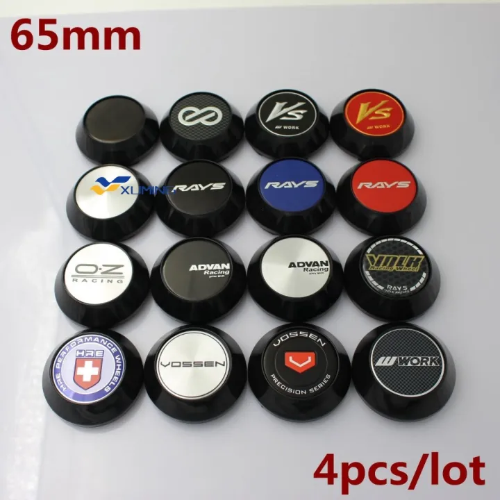 65MM ADVAN ENKEI VOLK RAYS WORK Sticker Emblem Wheel Center Cap Hub Caps For Rims Wheel Car