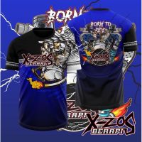 X-Zos Berapi Born To Ride Sublimation Tshirt | Baju konvoi Dan Ride