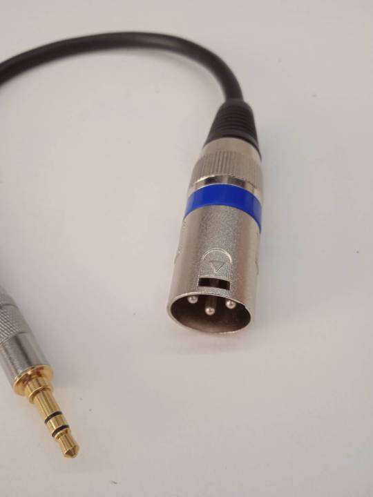 สายสัญญานเสียง-สายแปรง-สาย-3-5mm-to-xlr-m-ยาว-1-8-เมตร-สายต่อมือถือกับเครื่องเสียง-ทองแดงแท้สัญญานเต็ม-สายหนานิ่มเส้นใหญ่