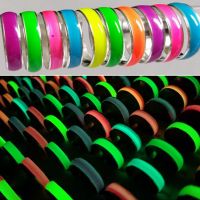 Rings lot 100pcs Amazing Luminous Rings Bright Colorful Womens Band Rings 6mm Glow In The Dark Party SupplyJewelry Gift