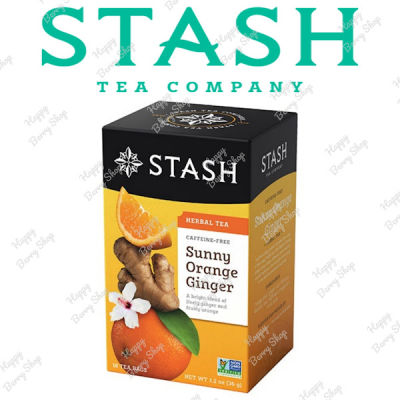 ชาสมุนไพรไม่มีคาเฟอีน STASH Sunny Orange Ginger Herbal Tea ชารสส้มขิง 18 tea bags ชารสแปลกใหม่ นำเข้าจากประเทศอเมริกา พร้อมส่ง