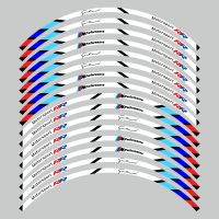 16ชิ้น1718 ยางรถจักรยานยนต์สติ๊กเกอร์เทปแต่งล้อล้อยางสะท้อนแสงรูปลอกสำหรับBMW S1000rr S1000R S1000XR
