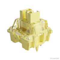 Akko V3 Pro Cream Yellow Switches 5 Pin 50gf Dustproof Stem Linear Switch Compatible with MX Mechanical Keyboard (45 pcs)