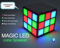 36 LED Cube Speaker ลำโพงพกพา ลำโพงบลูทูธ ลำโพง TF Card ไร้สาย Bluetooth สมาร์ท LED Flash Light ลำโพงไฟวิ่ง