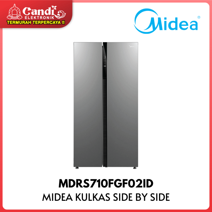 MIDEA Kulkas Side By Side Kapasitas 525 Liter MDRS710FGF02ID | Lazada ...