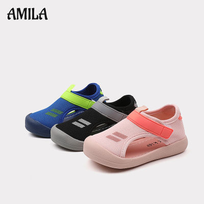 AMILA รองเท้ารองเท้ากีฬาแฟชั่นสำหรับเด็กผู้ชายและเด็กผู้หญิง,รองเท้าส้นนิ่มสวมใส่สบายสำหรับรองเท้าวิ่งสำหรับเด็กชาย