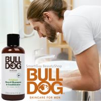 Bulldog Skincare Original Beard Shampoo&amp;Conditioner 200ml. ผลิตภัณฑ์ทำความสะอาดหนวดเคราและใบหน้าสำหรับผู้ชาย สินค้านำเข้าของแท้จากประเทศอังกฤษ