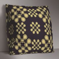 Mandala Floral Cushion Cover Black Golden Throw Pillow Cover Decorative Pillow Cover Sofa Pillowcase Home Decor