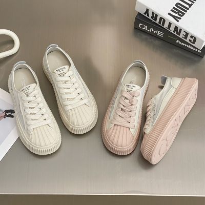 Summer Breathable Mesh Shoes for Women 2023 Summer Platform Casual Shoes White Shoes Pink Mesh Shell Toe Board Shoes