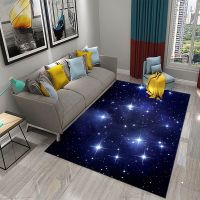 Star Carpet Space Galaxy Area Rug for Living Room Coffee Chair Bedroom Bathroom Entrance Non-slip Rug Carpet for Home Decor