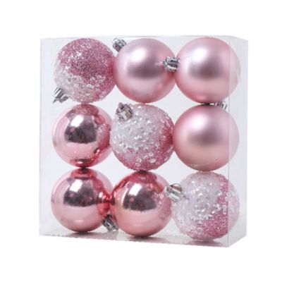 9 PCS Christmas Ball Ornaments xmas Tree Decorations Hanging Balls for Home New Year Party Decor - 2.36inch