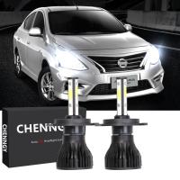 ใหม่ หลอดไฟหน้า LED H4 6000K สีขาว สําหรับ Nissan Almera (N17) 2012-2019 2 ชิ้น