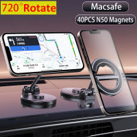 720 R Pemegang Efon Kereta Magnetik Macsafe แม่เหล็กสมาร์ทโฟน Bergerak Berdiri เซลล์ GPS Sokongan Kereta Mount สำหรับ Samsung Xiaomi