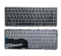 US Keyboard สำหรับ HP EliteBook 840 G1 850 G1 Zbook 14ไม่มีกรอบ Backlit Silver