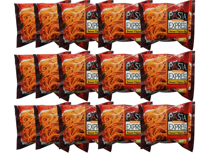 Red Nissin Pasta Express Instant Spaghetti Sweet Filipino Style 60g 15