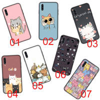 Cute Cat อ่อนนุ่ม ซิลิโคน เคสโทรศัพท์ หรับ iPhone XR 7 6s 6 11 5s XS 5 8 SE Max Plus X Pro Black ปก