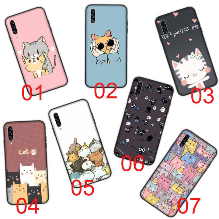 cute-cat-อ่อนนุ่ม-ซิลิโคน-เคสโทรศัพท์-หรับ-samsung-a01-a50s-a31-m31-m21-a51-a10s-a30s-a11-a20-a50-a21s-a21-m30-a71-a20s-a70-m30s-a30-a10-m51-black-ปก